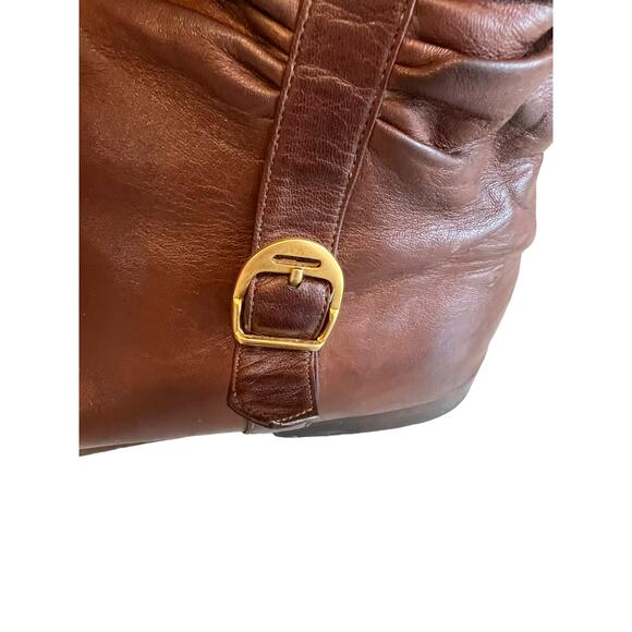 Gucci Leather Slouchy Flat Ankle Boots Brown 8 - Picture 3 of 15